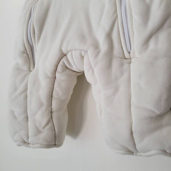 Baby Merlin’s Magic Sleepsuit White Microfleece Swaddle Transition Sleep Sack Sm - Picture 3 of 6
